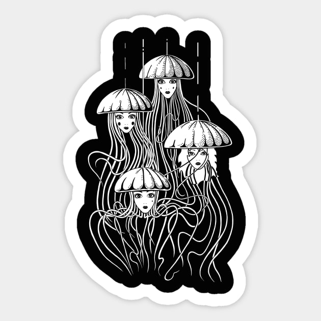 Jellyfishes Sticker by ewdondoxja